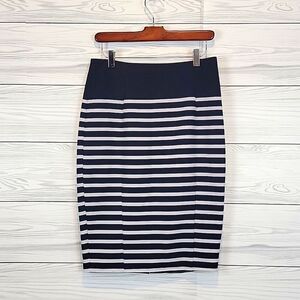 H&M striped pencil skirt - blue & white Women's Size 8